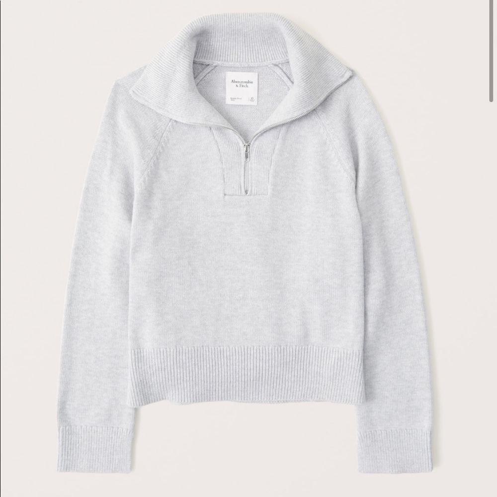 Abercrombie & Fitch Half Zip Knit Sweater